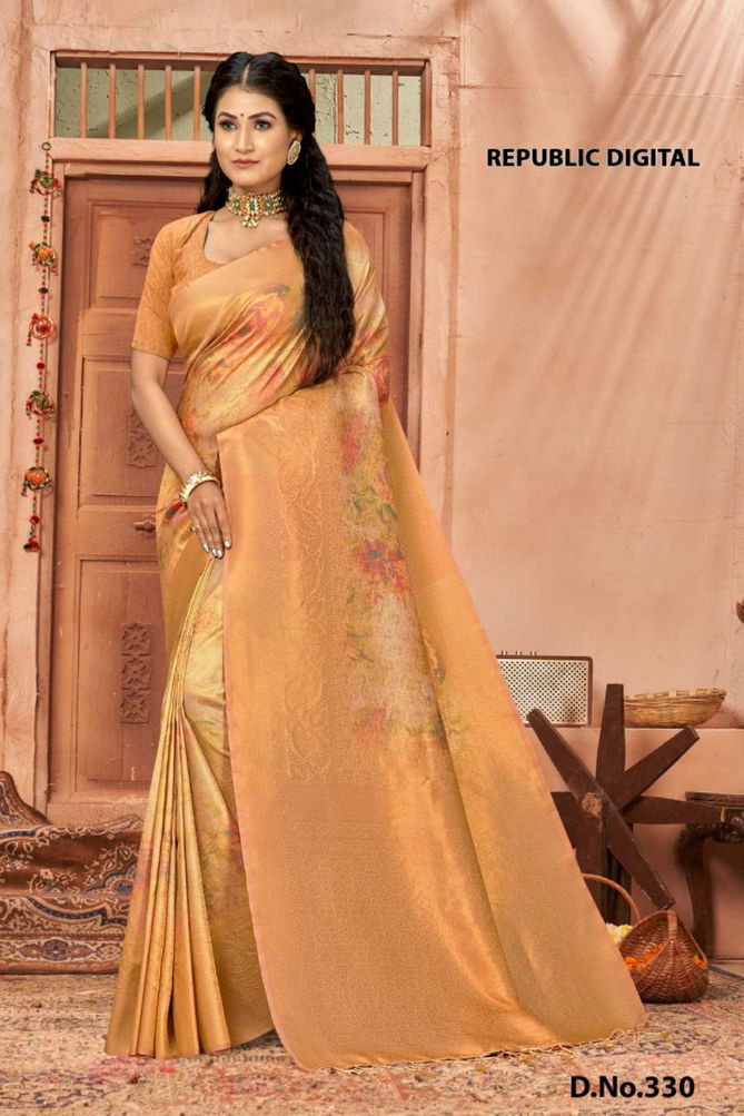 Ynf Republic Digital Ethnic Wear Designer Digital Printed Saree Collection